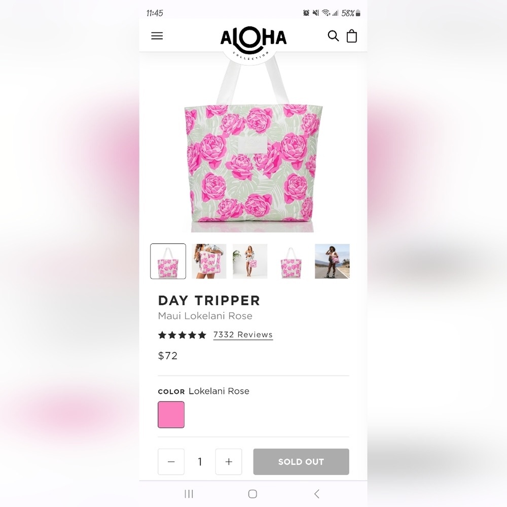 Aloha Collection Maui Lokelani Rose Day Tripper